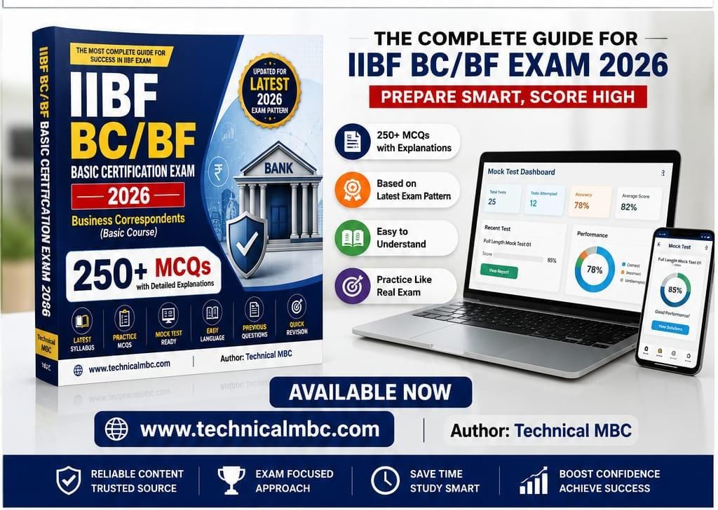 IIBF Bank BC - BF Study Material 90+ marks Confirm